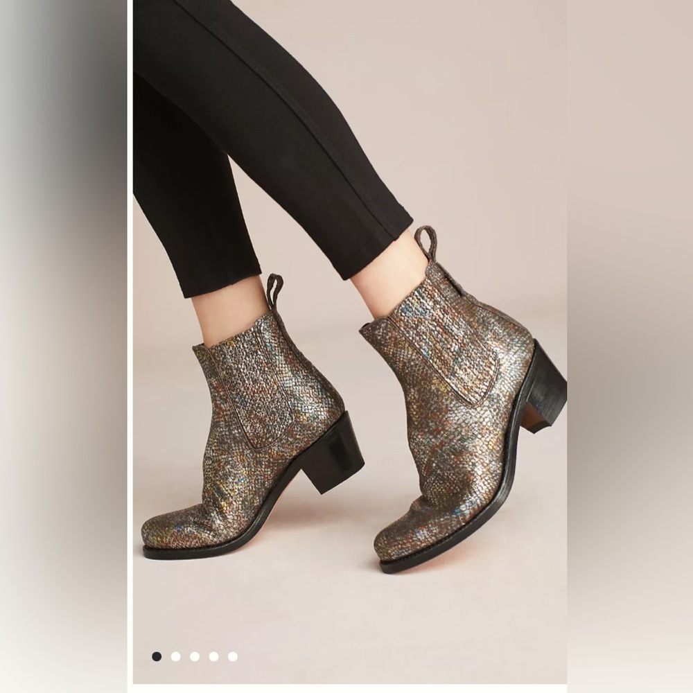 Penelope Chilvers Salva Metallic Ankle Boots - Picture 12 of 14